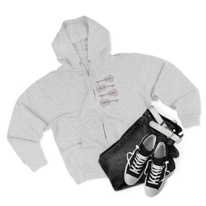 Ventana Santa Cruz Guitar Collab Unisex - Zip Cotton Blend Fleece Hoodie