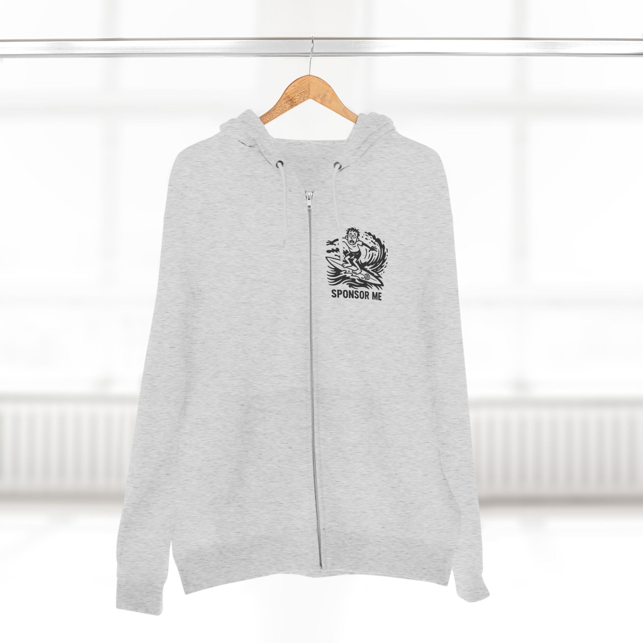 Sponsor Me Unisex - Zip Cotton Blend Fleece Hoodie