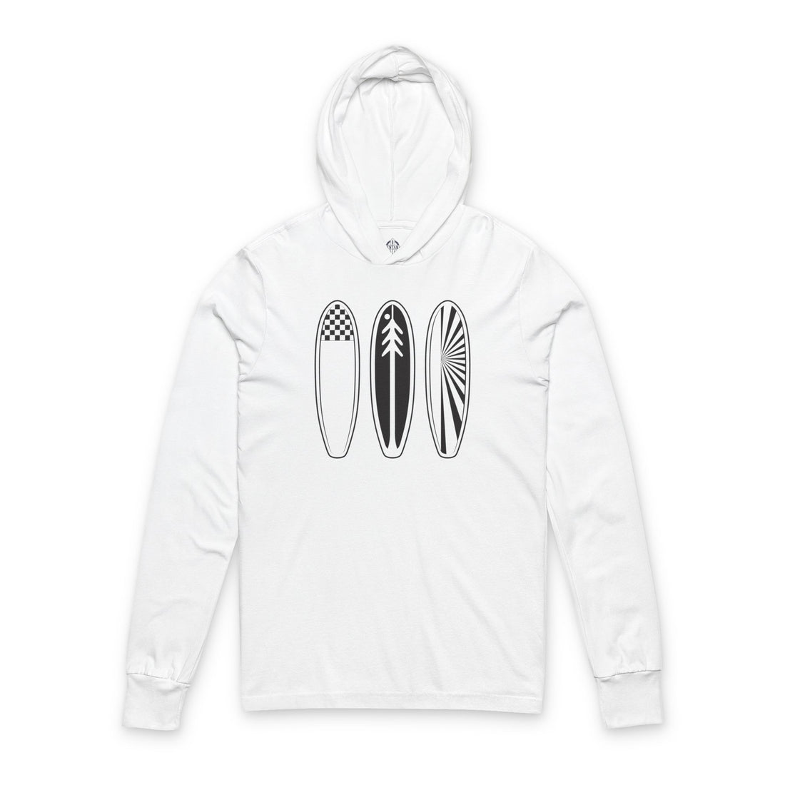 Ventana Three Board cotton hooded long sleeve t-shirt image 3