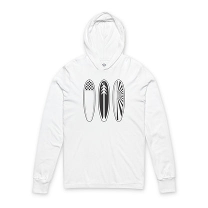 Ventana Three Board Unisex - Cotton Hooded Long Sleeve Hooded T-Shirt