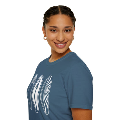 Ventana Three Board Unisex - Soft Style U.S. Cotton T-Shirt