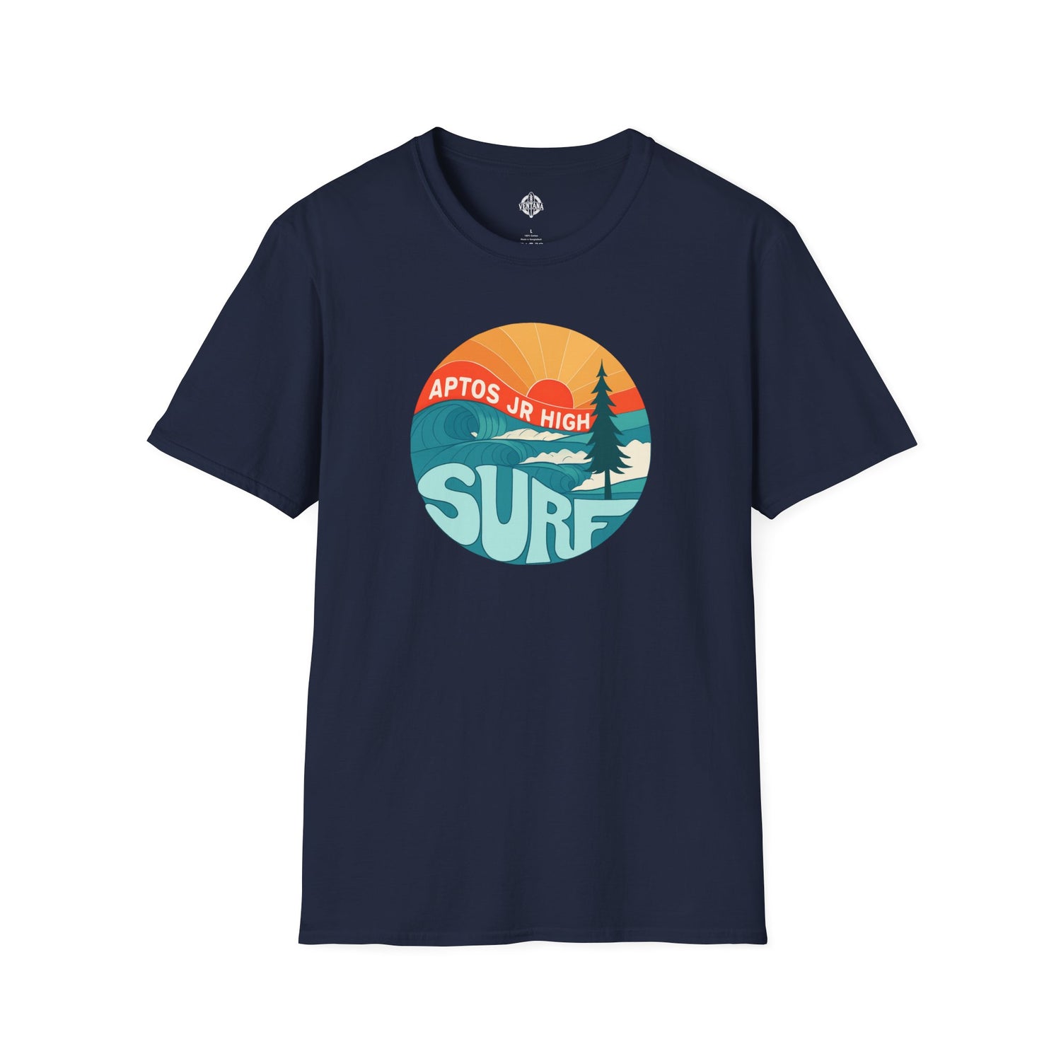 Aptos Junior High Surf Team Sunset Unisex - U.S. Cotton T-Shirt