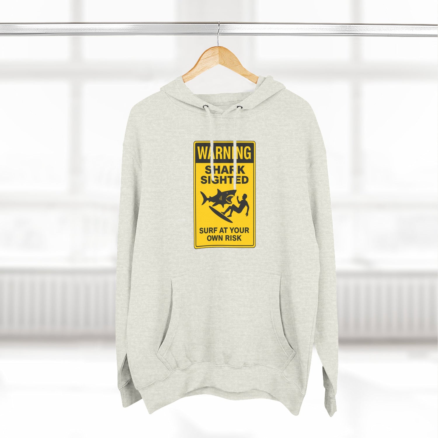 Shark Sighted Unisex - Pull-Over Cotton Blend Fleece Hoodie