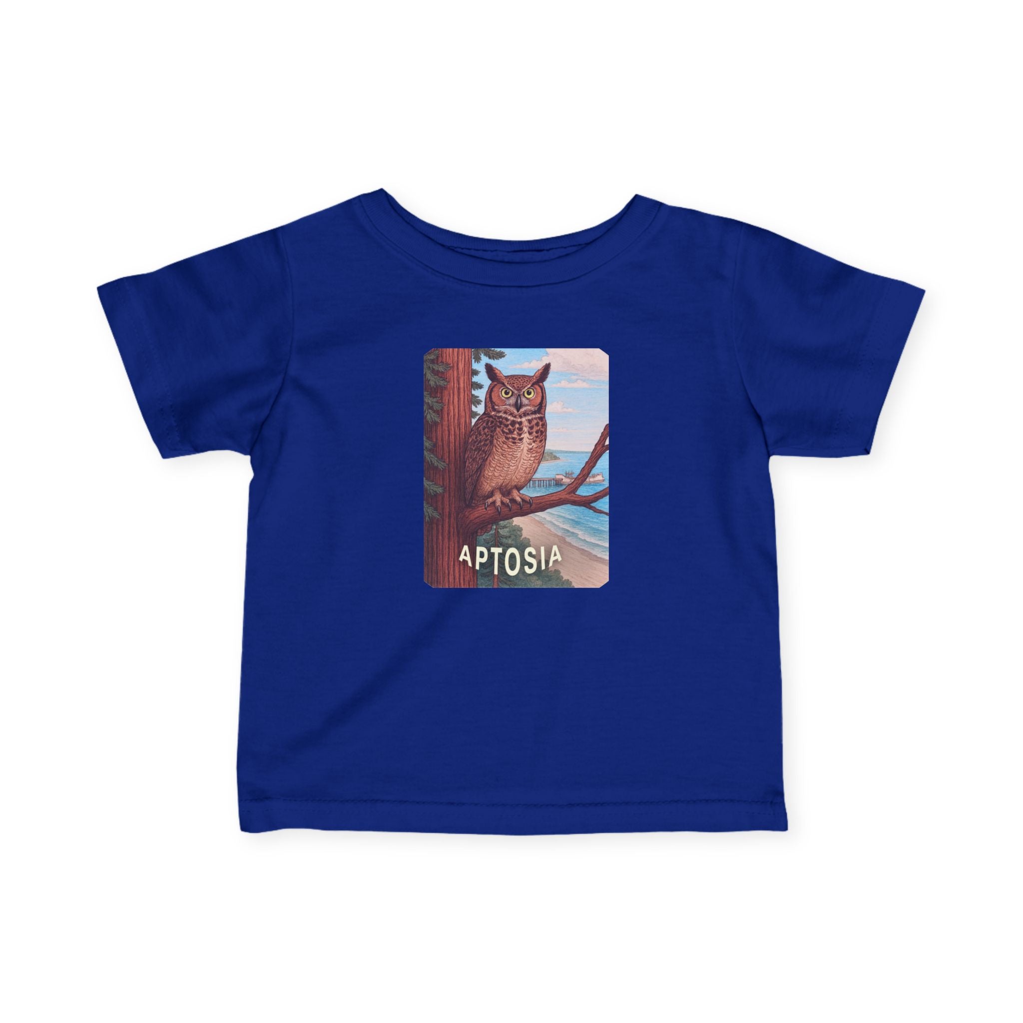 Aptos California Aptosia Owl - Infant 100% Cotton T-Shirt