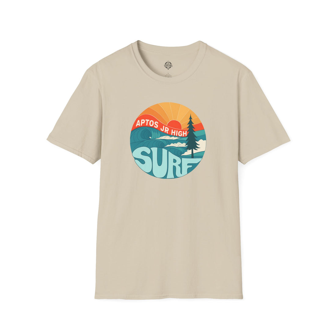 Aptos Junior High Surf Team Sunset Unisex - U.S. Cotton T-Shirt