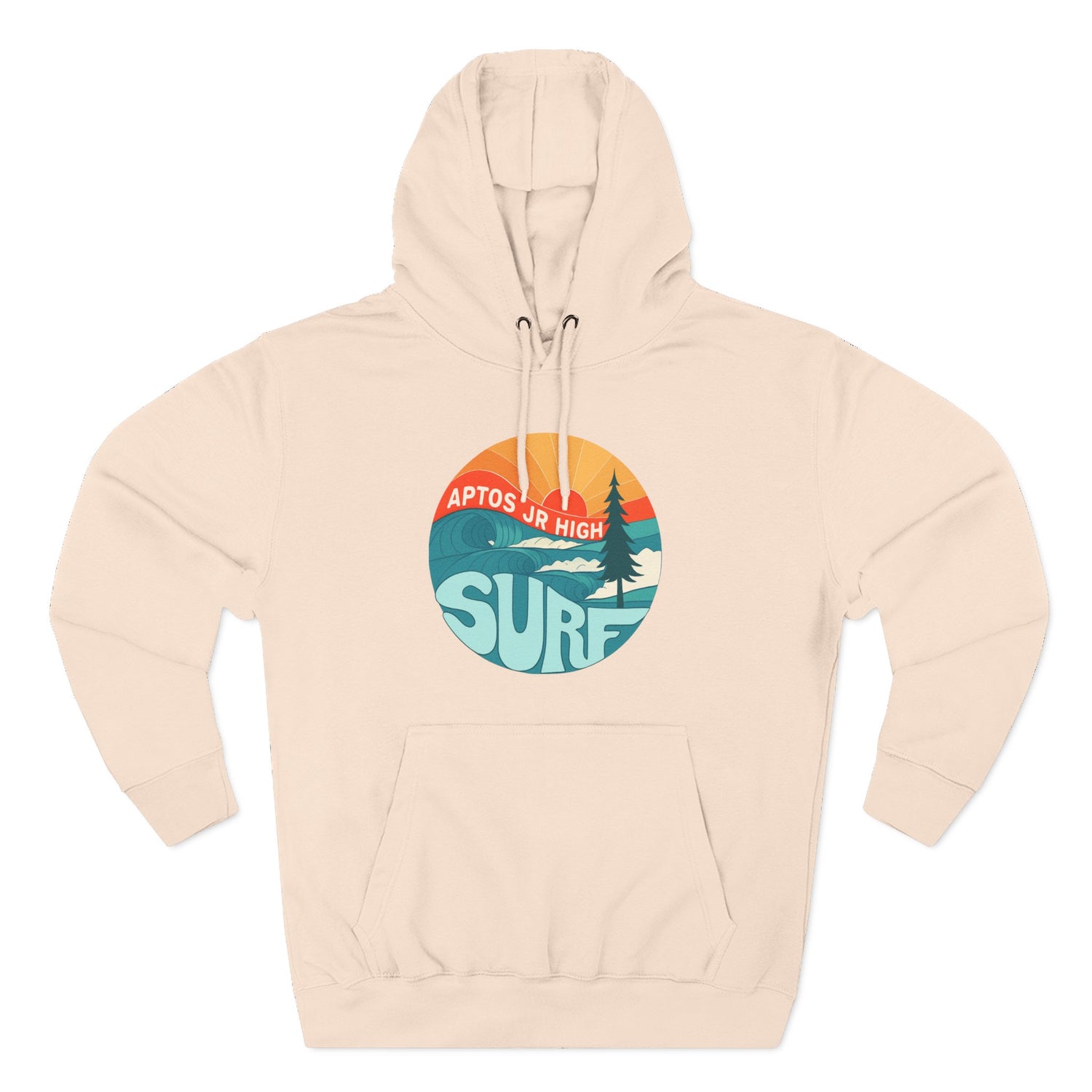 Aptos Junior High Surf Team Sunset Unisex - Pull-Over Cotton Blend Fleece Hoodie