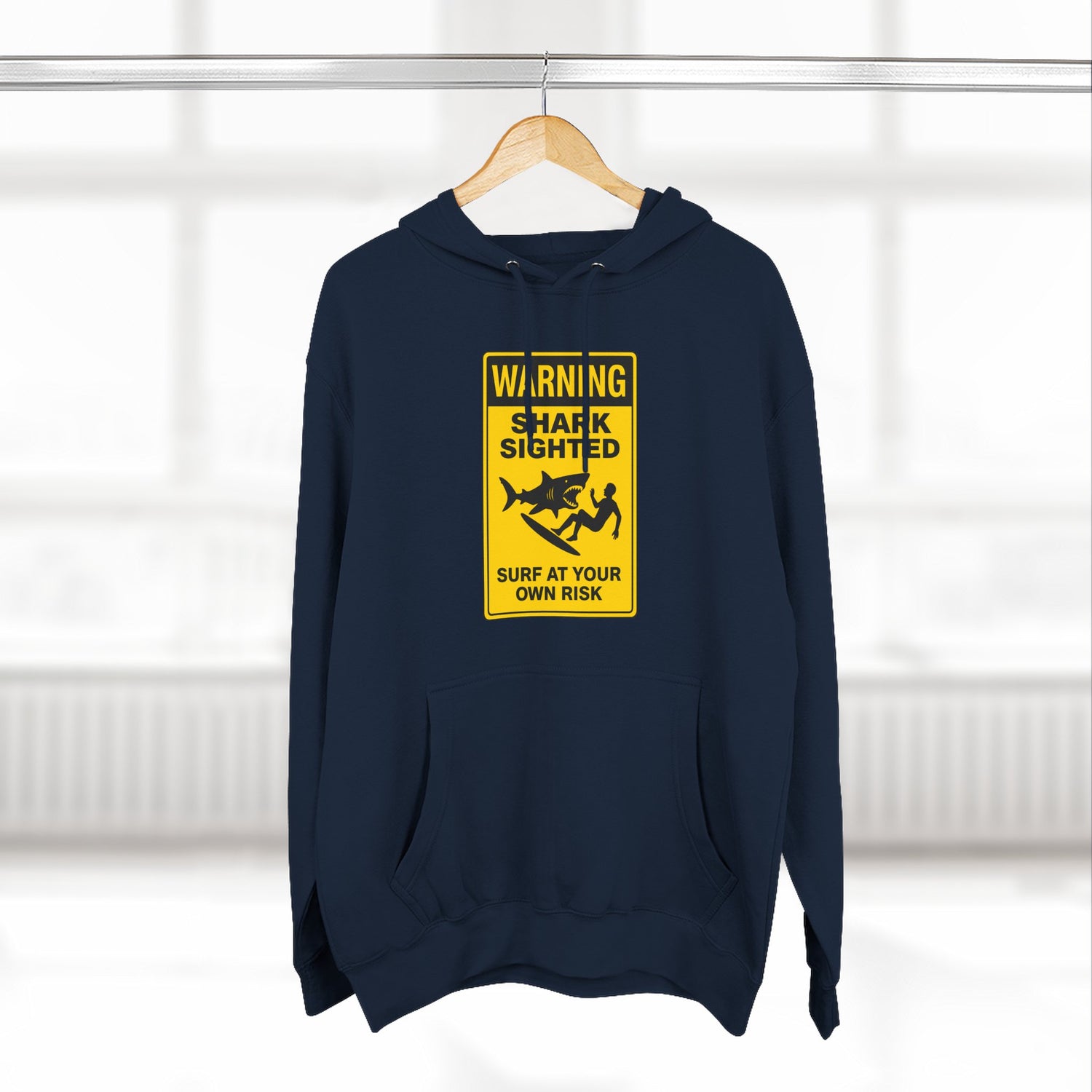 Shark Sighted Unisex - Pull-Over Cotton Blend Fleece Hoodie