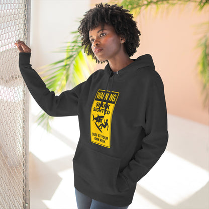 Shark Sighted Unisex - Pull-Over Cotton Blend Fleece Hoodie