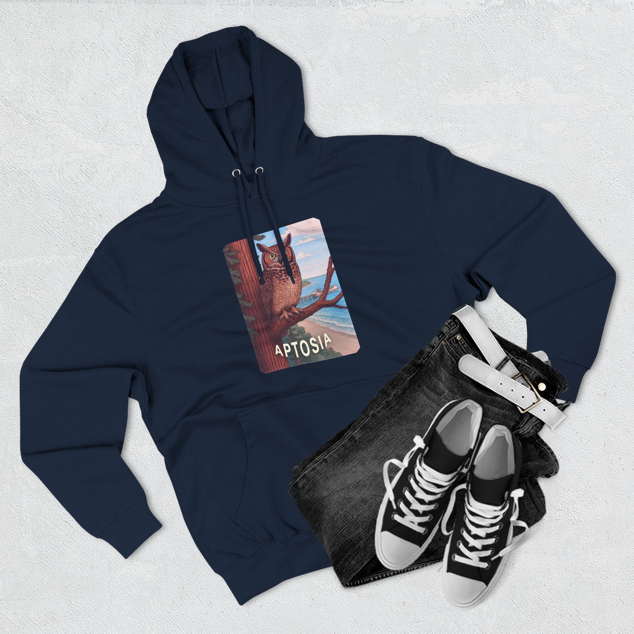 Aptos California Aptosia Unisex - Pull-Over Cotton Blend Fleece Hoodie
