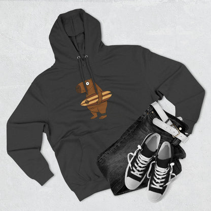 Capybara Surfer Unisex - Pull-Over Cotton Blend Fleece Hoodie