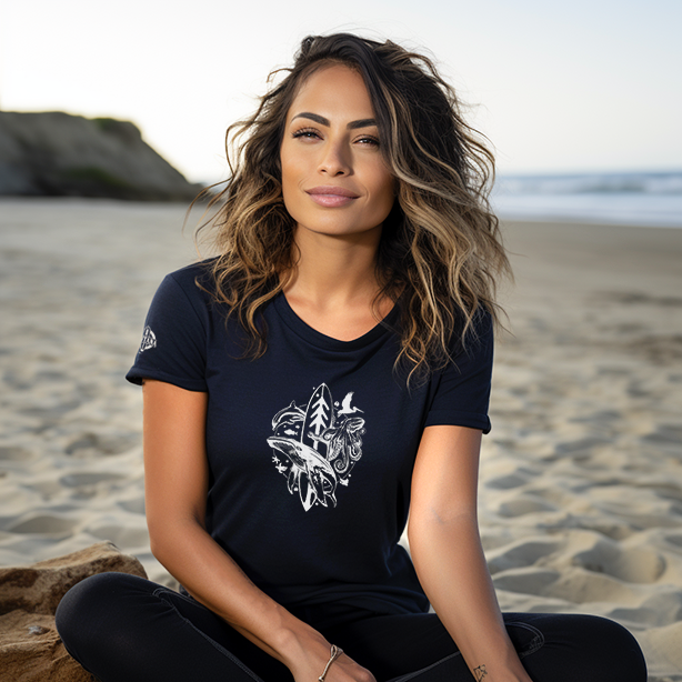 – Surfboards Bay Ventana T-Shirt Organic Supplies & Monterey Ventana Thiago Bianchini by