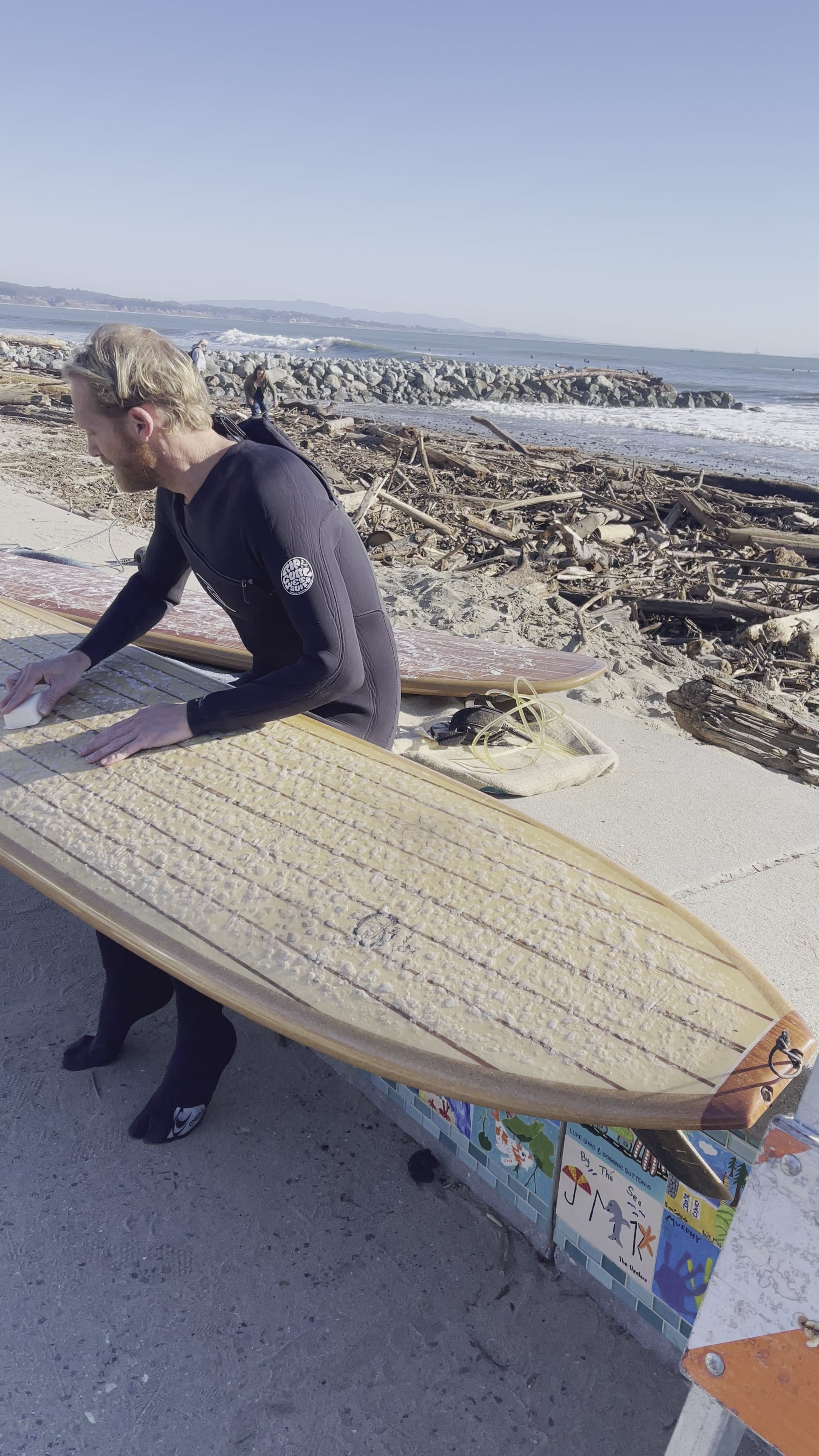 Surfboard on sale wax art