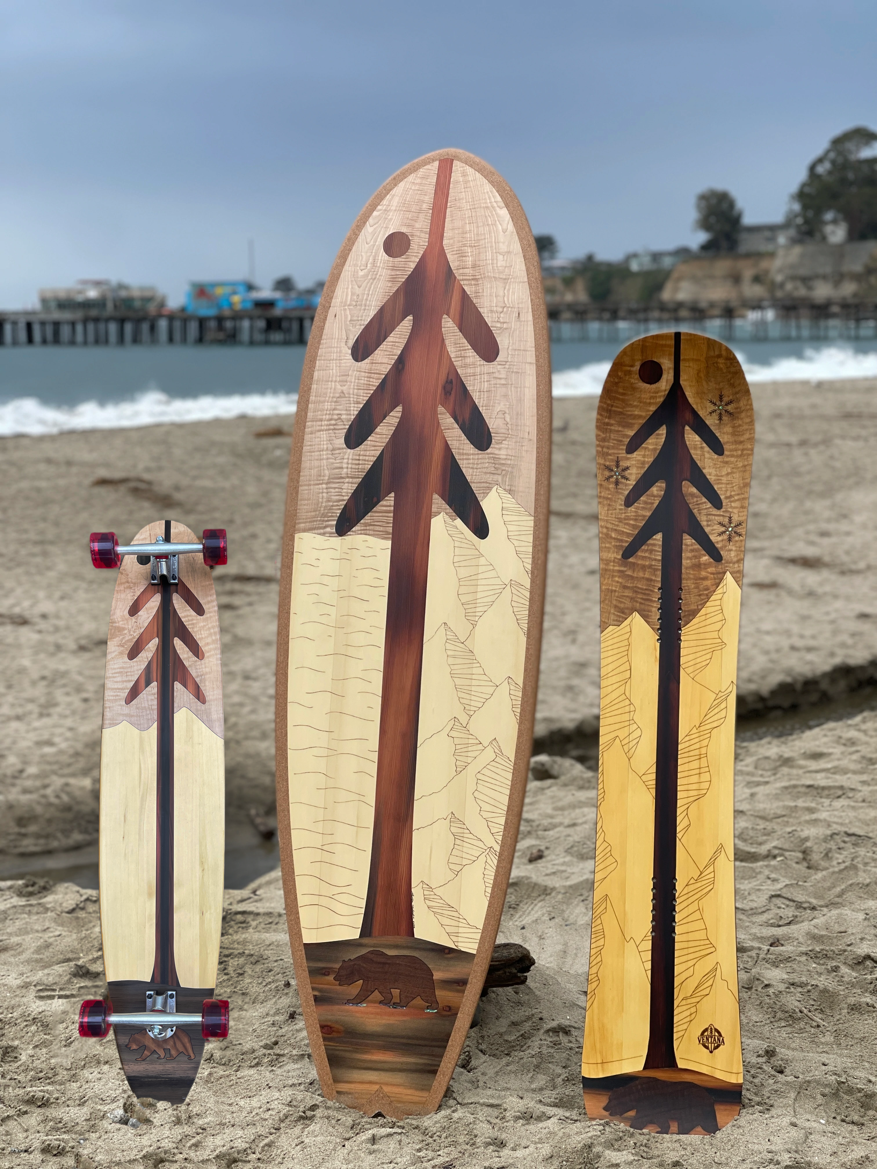 Treefish Longboard Skateboards by Finless Skateboard Co.