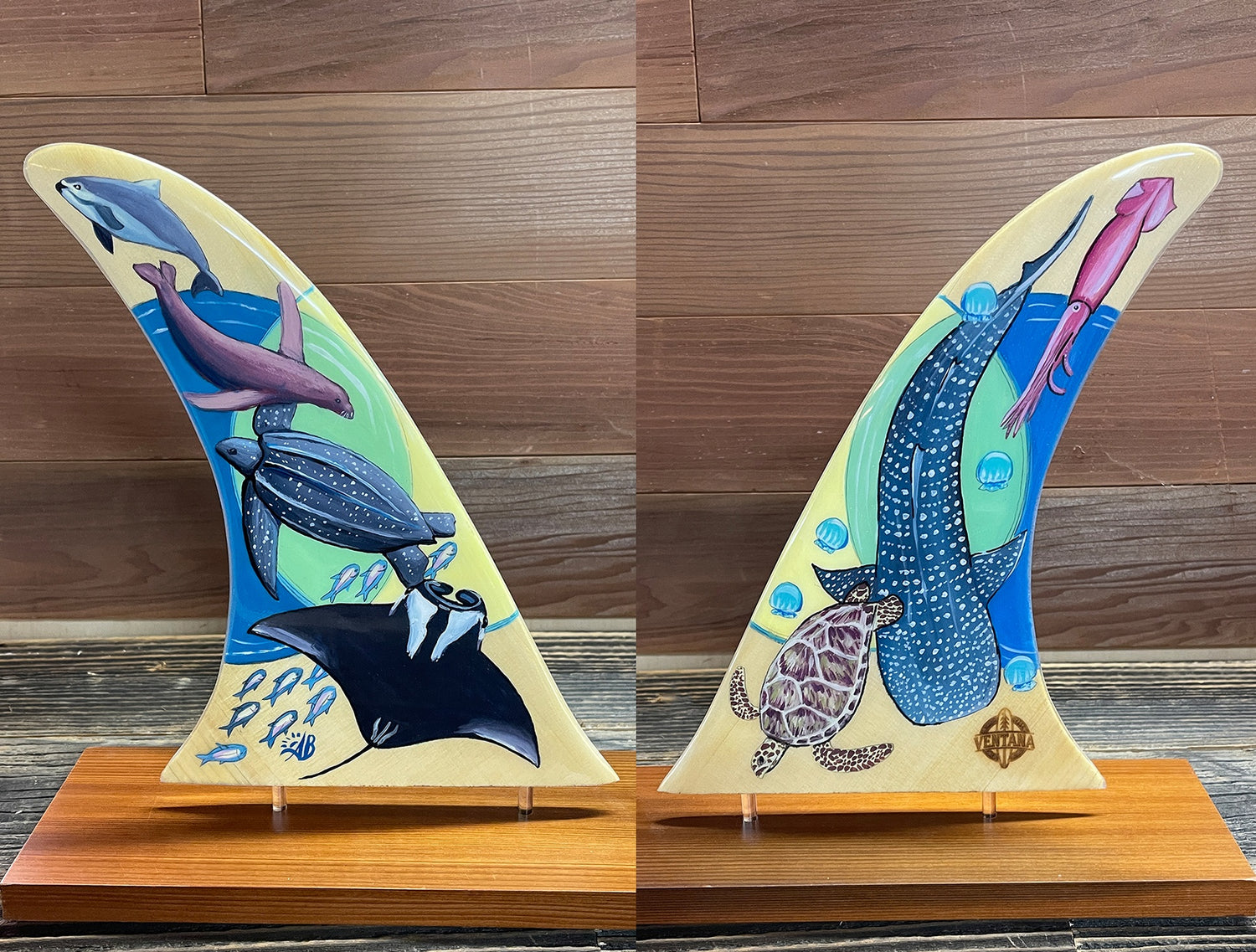 Surfboard online fin art