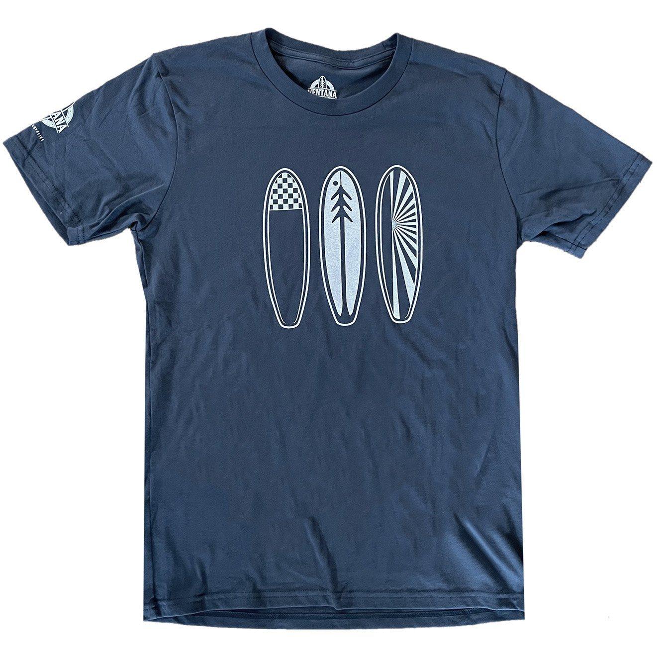 Shirts - Ventana Surfboards Organic Three Board T-Shirt