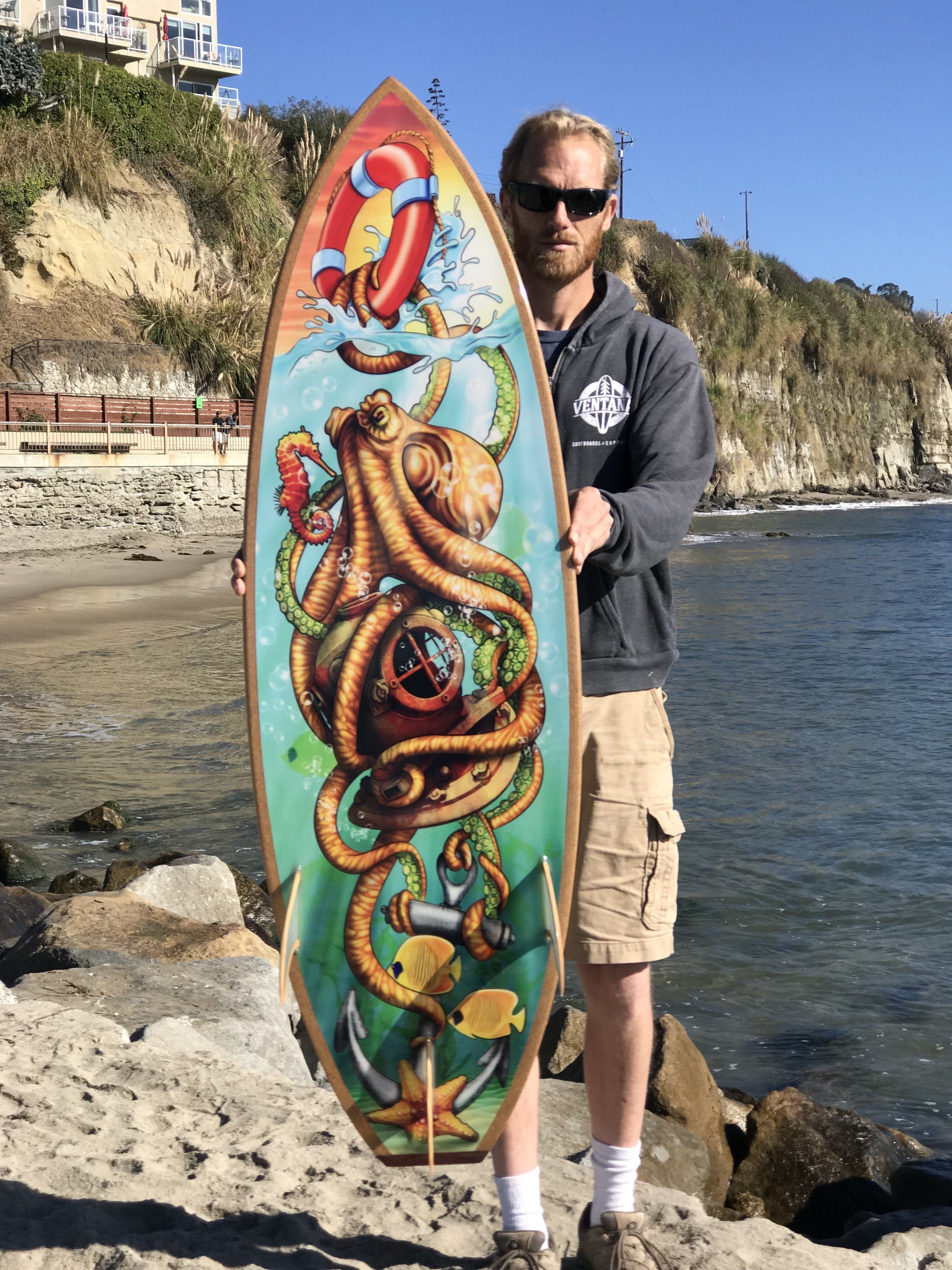 Surfboard - Custom Tattoo Design Grom 4&