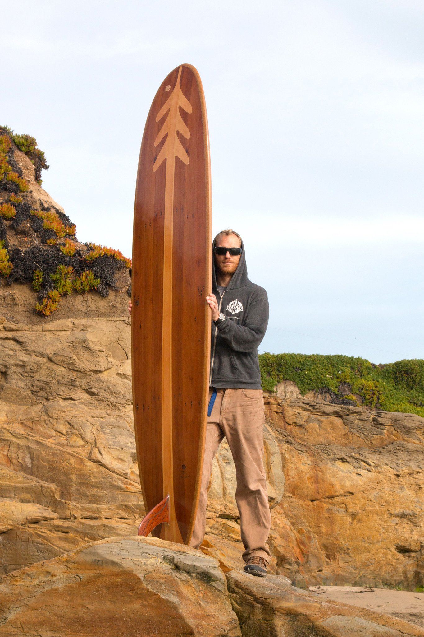 Surfboard - Redwood Treefish Longboard 9&