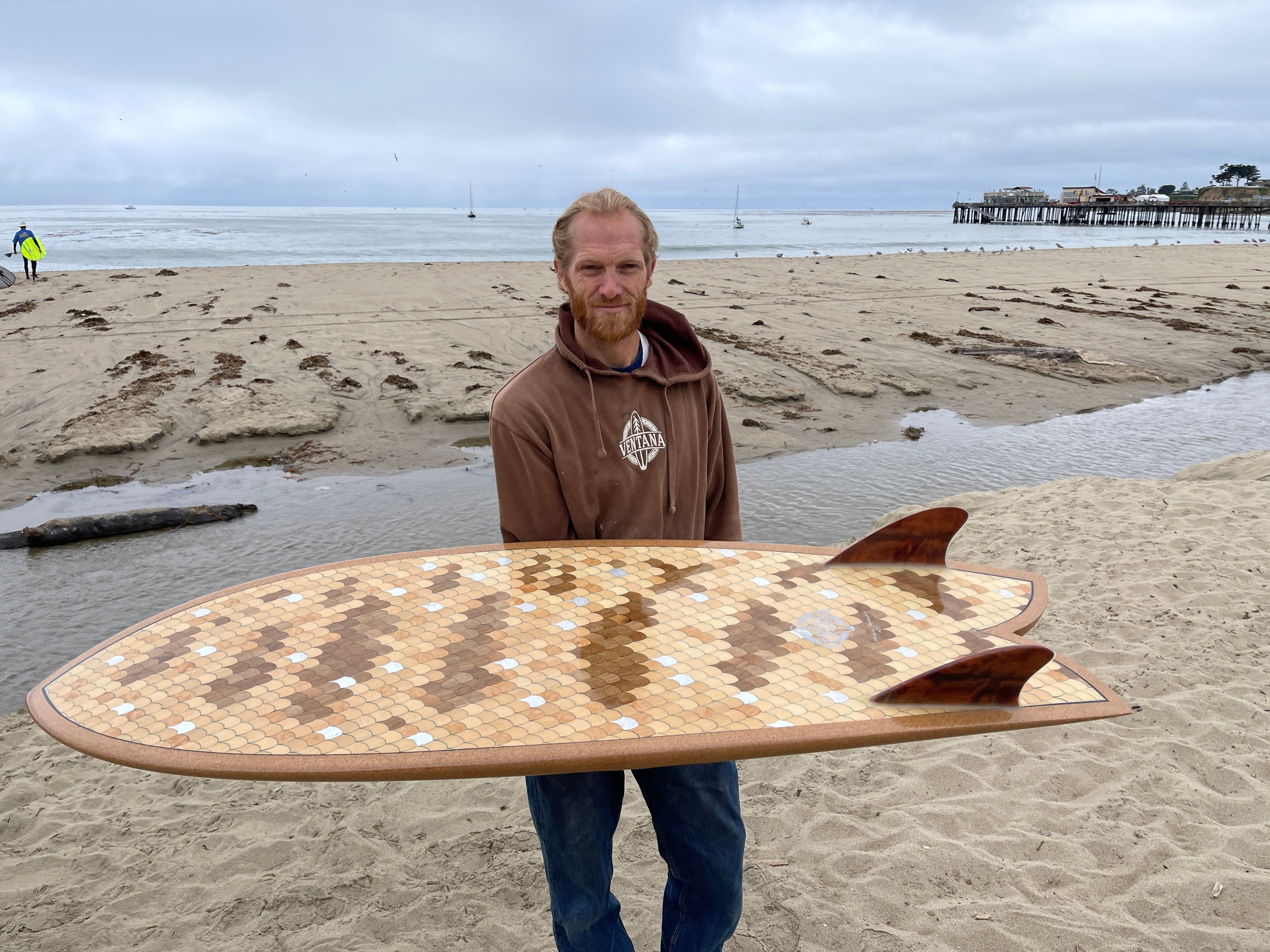 Surfboard - Surfperch Fish Taco Ukulele (available) Plus 5’8” Surfboard (sold)